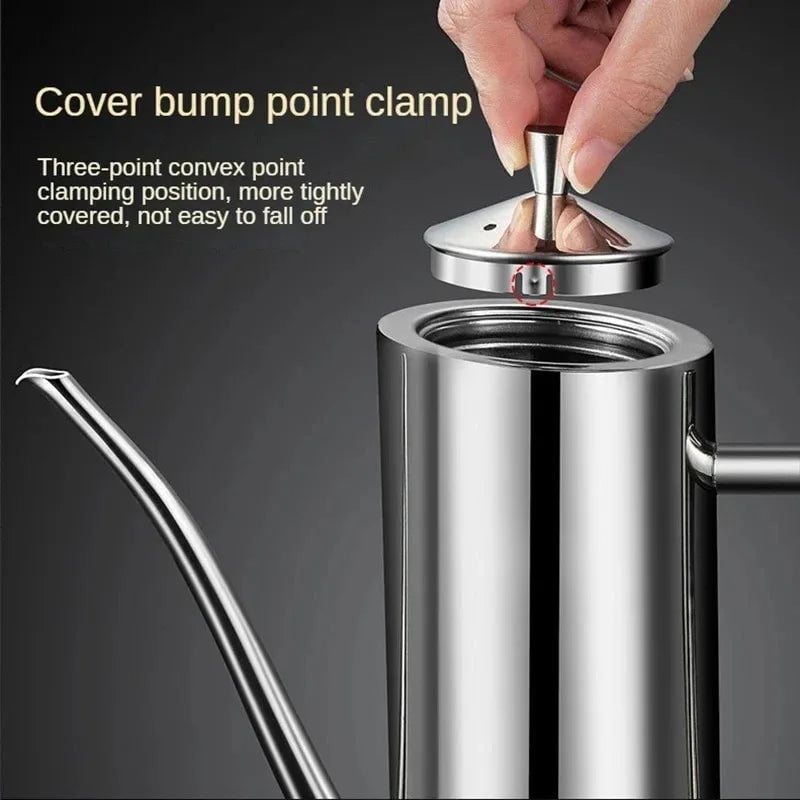304 Stainless Steel Oil Pot Drip-Proof Kitchen Storage Container