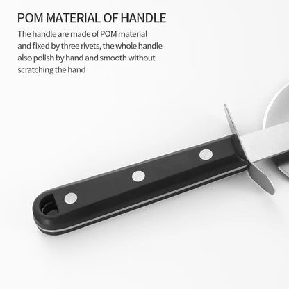 Stainless Steel Pizza Cutter 9cm Wheel POM Handle Slicer