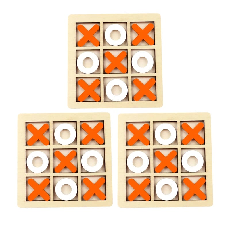 Wooden Chess Puzzle Educational Toy - Montessori Brain Training Game