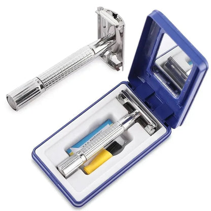 Double Edge Safety Razor Set - Classic Barber Shaving Kit