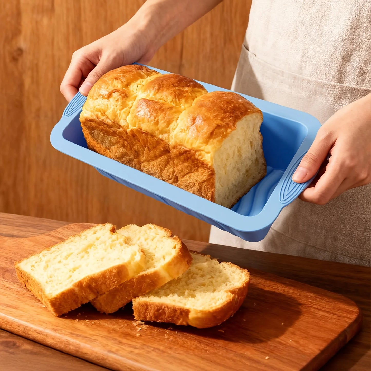 Food Grade Silicone Loaf Pan Non-Stick Rectangular Bread Mold
