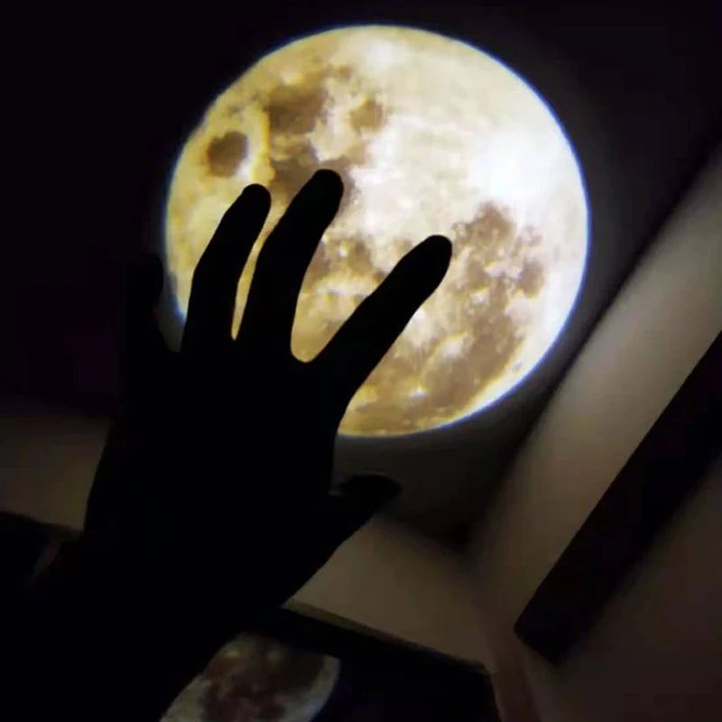 3D Moon Earth Planet Night Light Projection Lamp Bedroom Atmosphere