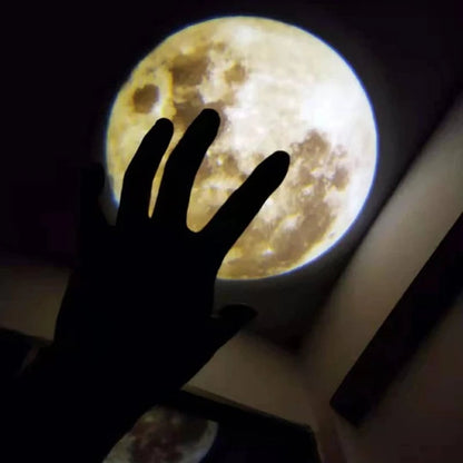 3D Moon Earth Planet Night Light Projection Lamp Bedroom Atmosphere