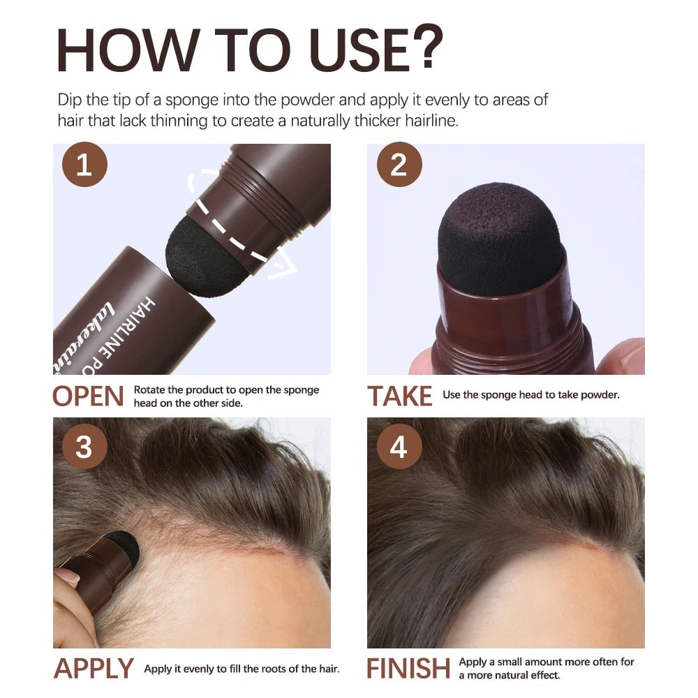 Waterproof Hair Shadow Powder Root Cover Up Black Brown Hairline