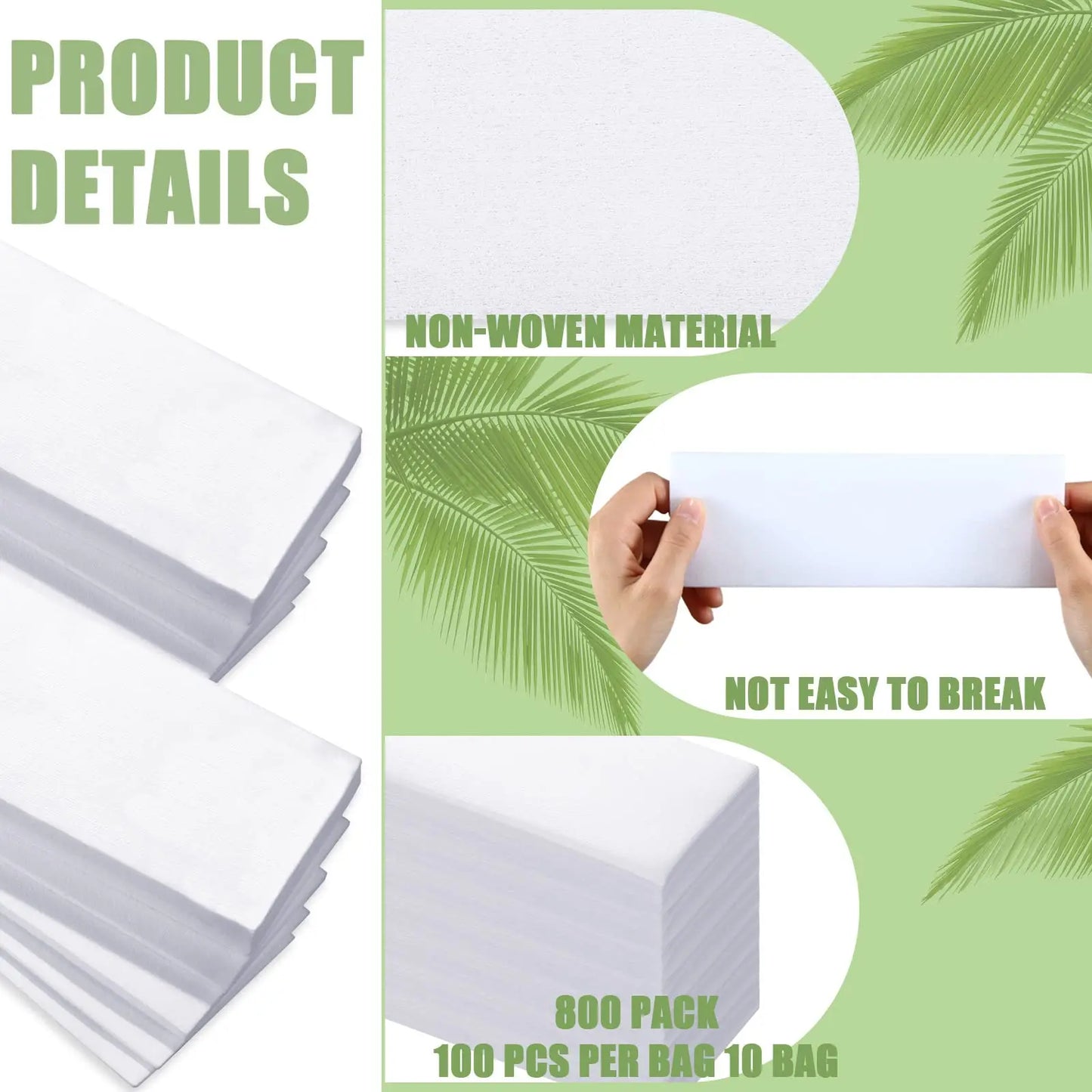 Nonwoven Hair Removal Wax Strip Paper Roll - Professional Depilatory