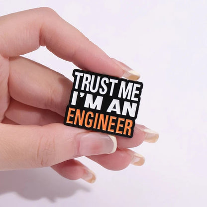 Engineer Enamel Pin - Cartoon Badge Lapel Brooch Backpack Accessory