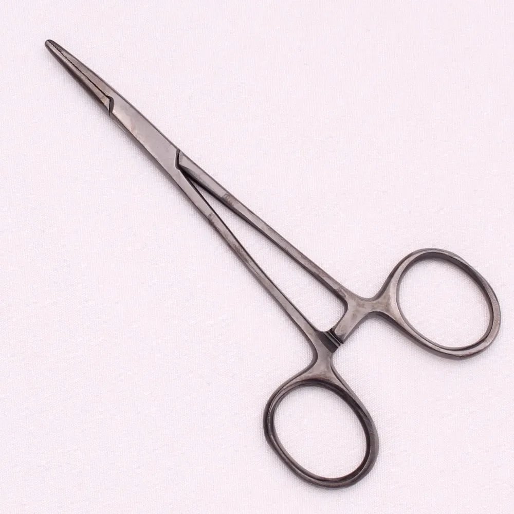 13cm Japanese Stainless Steel Hemostatic Forceps for Pet Grooming
