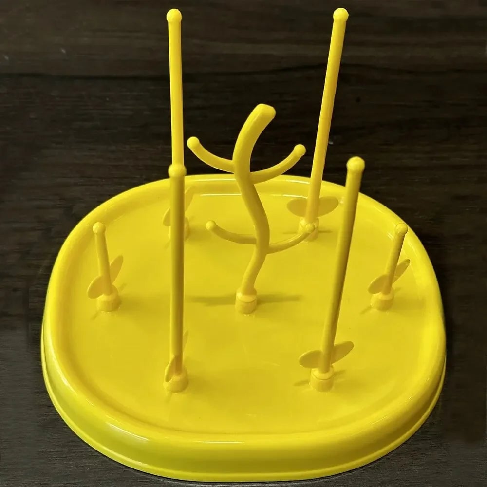 Tree Shape Baby Bottle Drying Rack with Pacifier Holder Storage