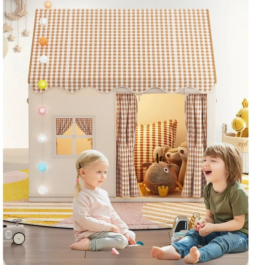 Folding Castle Play Tent - Indoor Playhouse for Kids Boys Girls