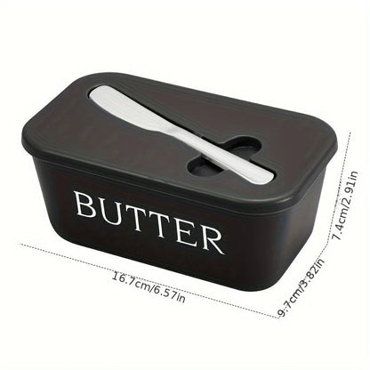 Sealed Butter Storage Container with Cutting Knife - Airtight Cheese