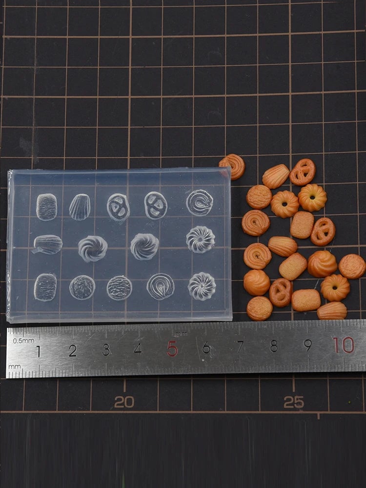 Mini Caramel Cookie Silicone Molds - Food Grade DIY Baking Clay Craft