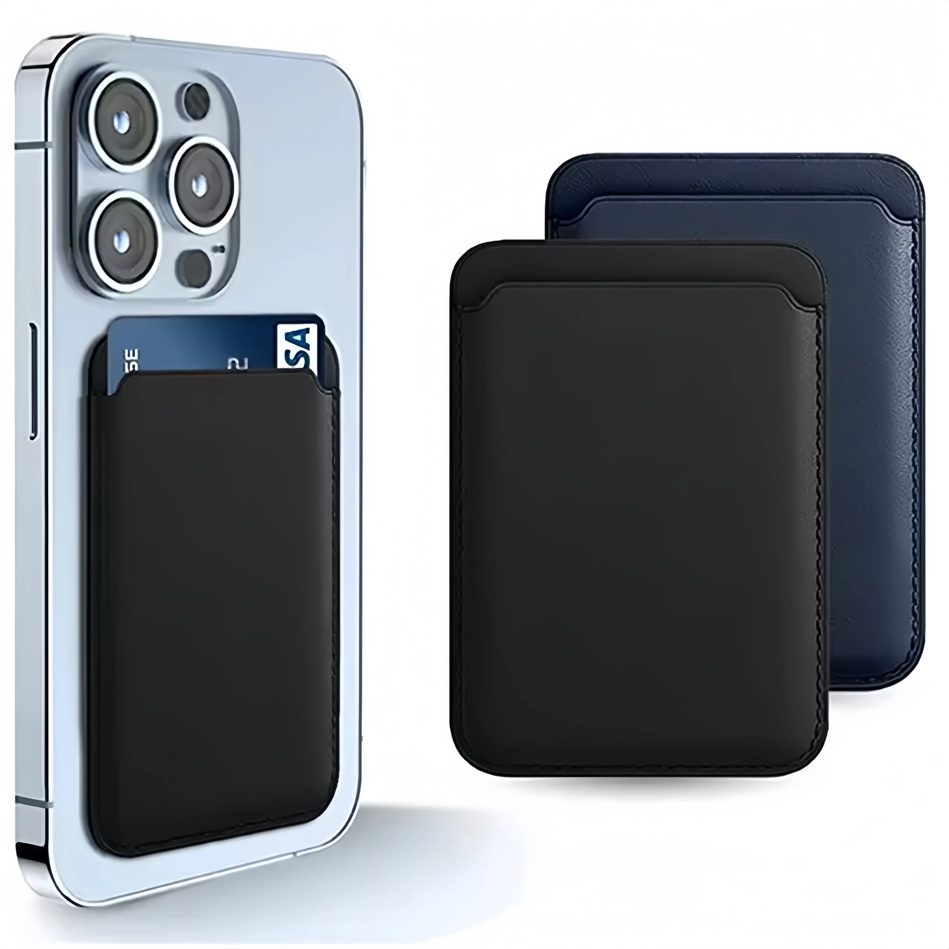 MagSafe Leather Wallet Case iPhone 16/15/14/13/12 Pro Max Magnetic