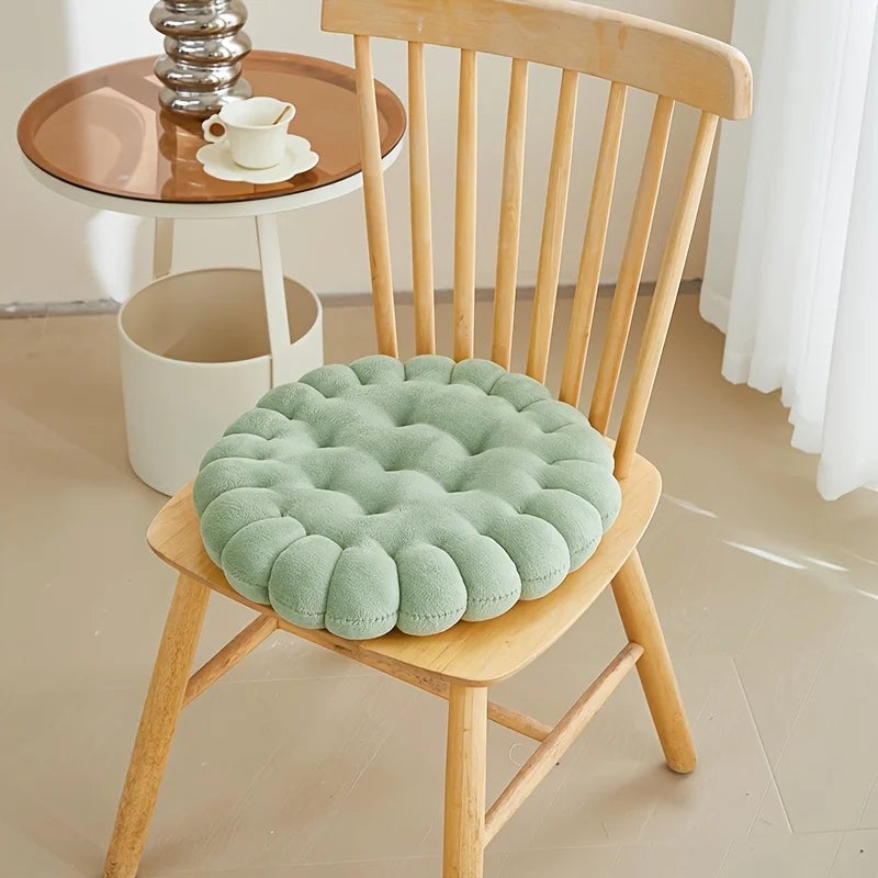 Large Biscuit Plush Cushion - Soft Cookie Shape Pillow Seat Pad