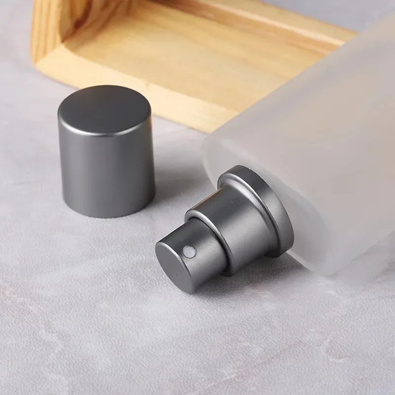50ml 30ml Sandblasted Glass Perfume Bottle with Screw Top Spray