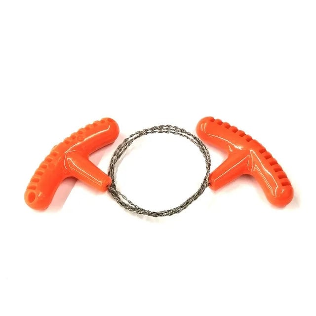 Portable Stainless Steel Wire Saw - Finger Handle Camping Tool