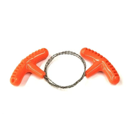 Portable Stainless Steel Wire Saw - Finger Handle Camping Tool
