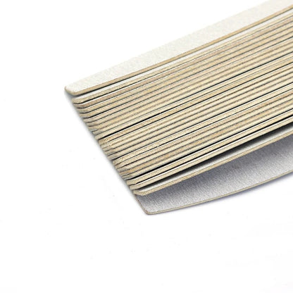 10pcs Wooden Nail Files 100/180/240 Grit Emery Board Manicure Set