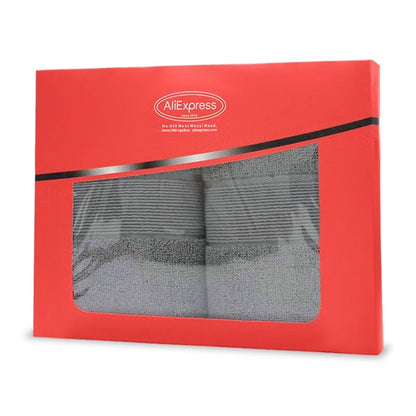 Premium Cotton Face Towels - Ultra Absorbent Non-Shedding 2-Pack