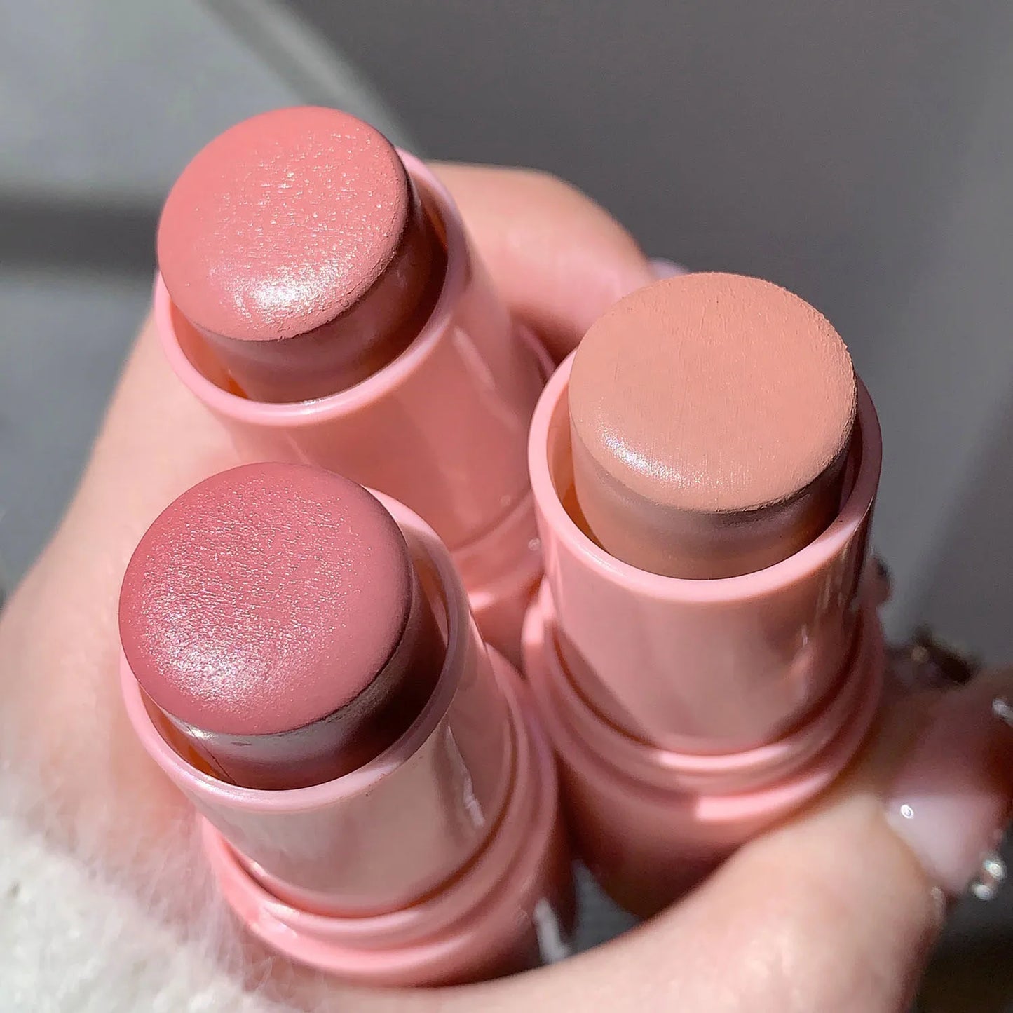Waterproof Natural Cheek Blush Stick - Moisturizing Peach Contour