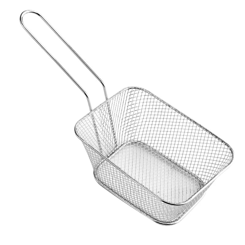 Stainless Steel Mini Square Oil-Separated Frying Basket