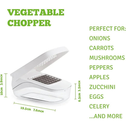 Stainless Steel Vegetable Chopper Dicer with Storage Container