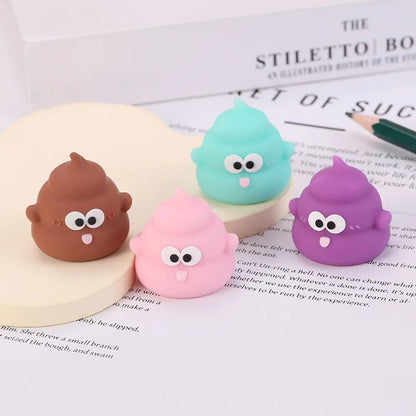Mini Poop Emoji Pencil Sharpener - Cute Desktop School Supplies