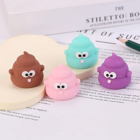 Mini Poop Emoji Pencil Sharpener - Cute Desktop School Supplies