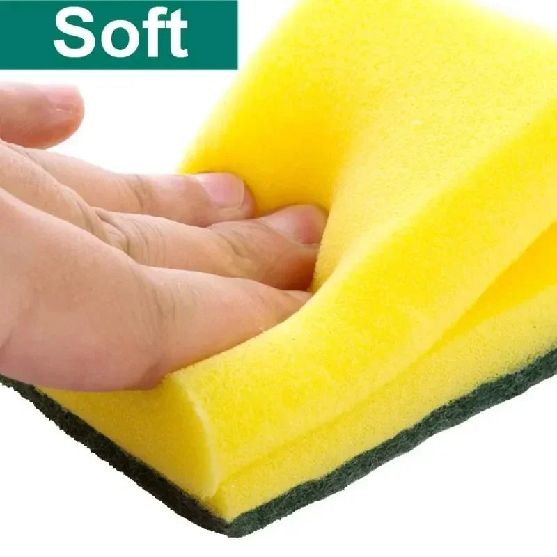 Double-Sided Magic Sponge Cleaning Brush - Rust Remover Kitchen Tool