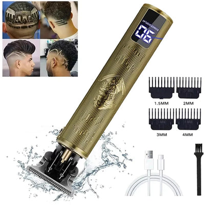 USB Electric Hair Clipper Beard Trimmer Dragon Buddha Design Pro