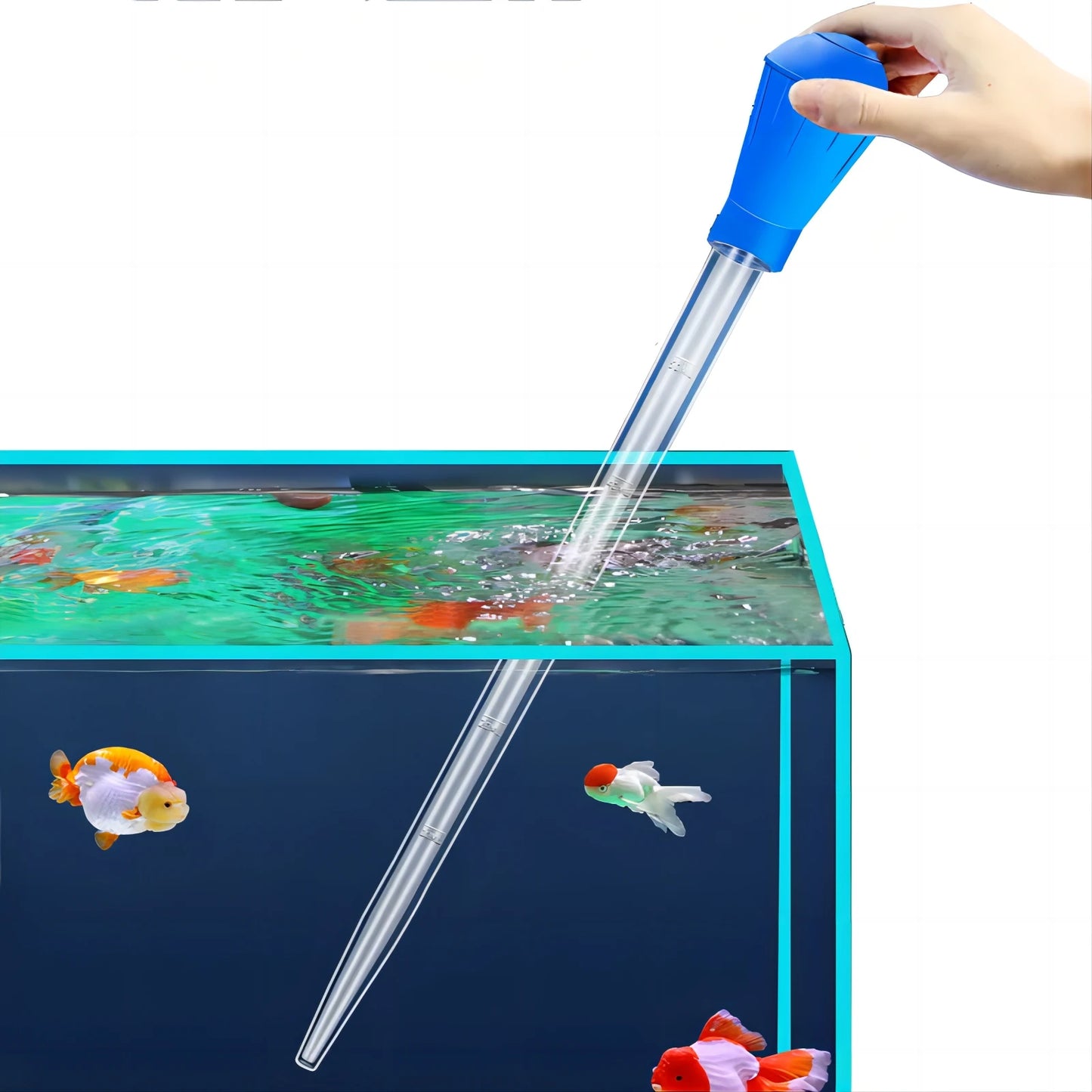 Extended Length Aquarium Siphon Pipette Vacuum Water Cleaner Tool