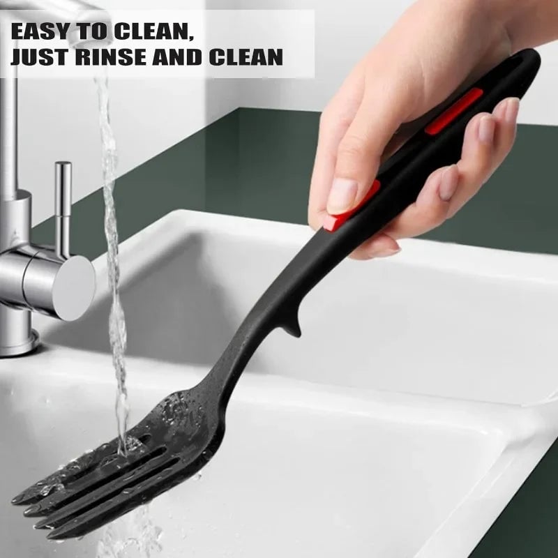 Heat-Resistant Silicone Flexible Fork - Multifunctional Noodle Tool