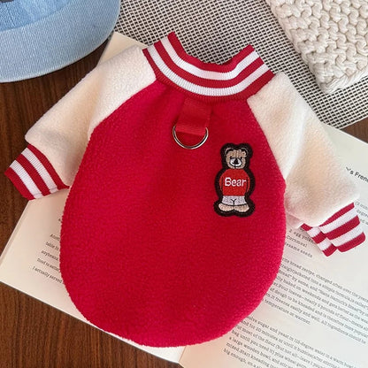 Winter Dog Jacket Coat - Warm Fleece Sweatshirt for Small Medium Dogs