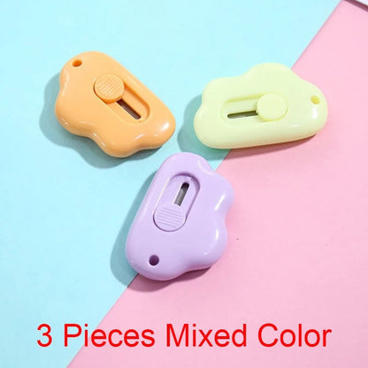Mini Pocket Cloud Art Utility Knife - Refillable Paper Cutter Craft Tool
