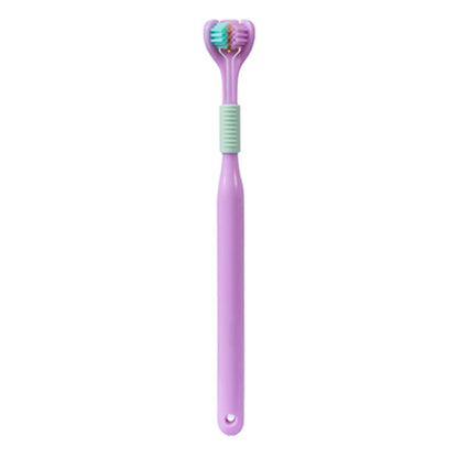 3 Sided Toothbrush Soft Bristles Deep Clean Adults Kids Oral Care