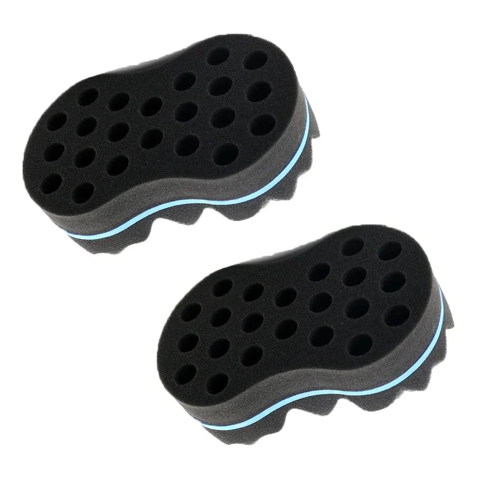 Double Sided Wavy Sponge Brush - Curly Hair Wig Shaping Tool