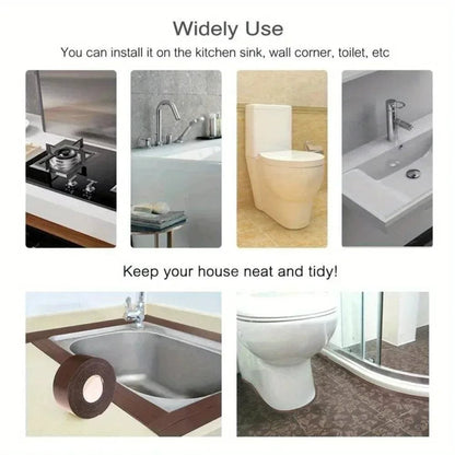 3.2m PVC Waterproof Sealing Tape - Bathroom Sink Shower Bath Toilet