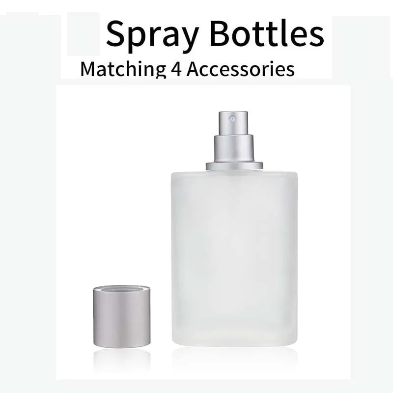 50ml 30ml Sandblasted Glass Perfume Bottle with Screw Top Spray