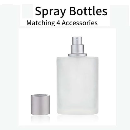 50ml 30ml Sandblasted Glass Perfume Bottle with Screw Top Spray
