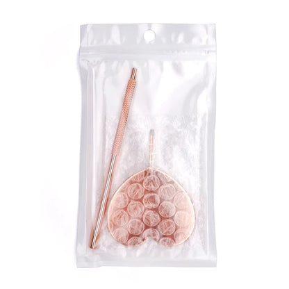 Heart Shape Stainless Steel Eyelash Extensions Checking Mirror