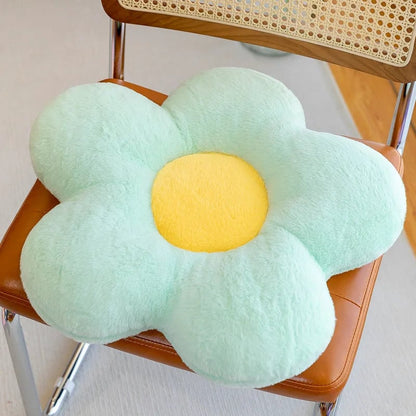 Round Thick Soft Nap Cloth Floor Cushion - Winter Chair Pillow