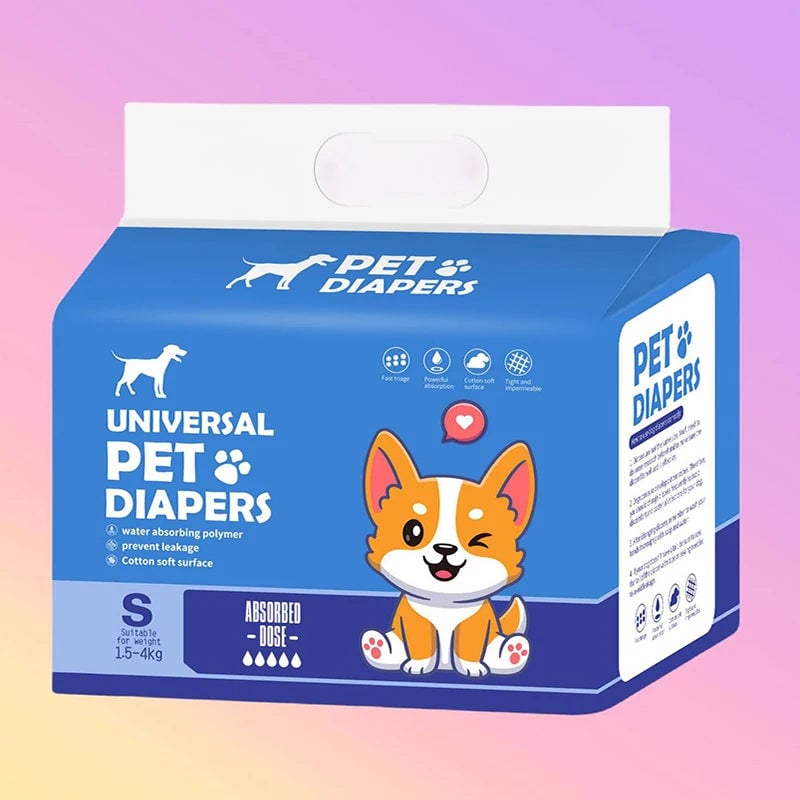 Disposable Pet Diapers 10/12PCs Breathable Absorbent for Dogs