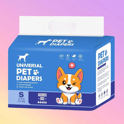 Disposable Pet Diapers 10/12PCs Breathable Absorbent for Dogs