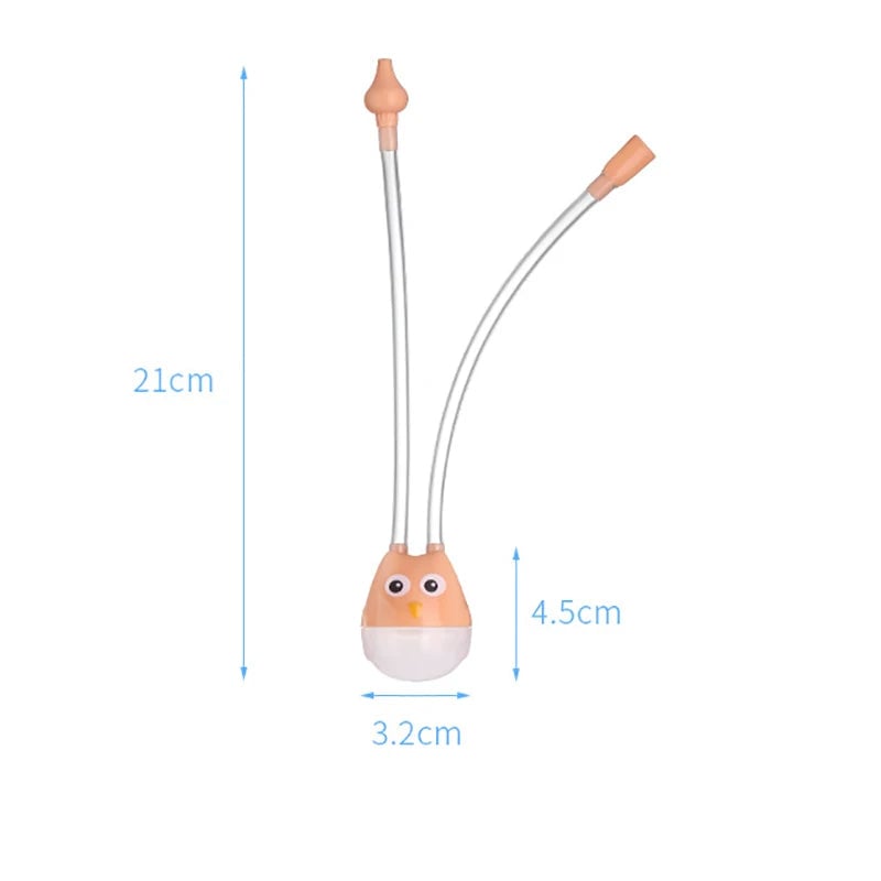 Baby Nasal Aspirator Suction Tool - Safe Nose Cleaner for Newborns