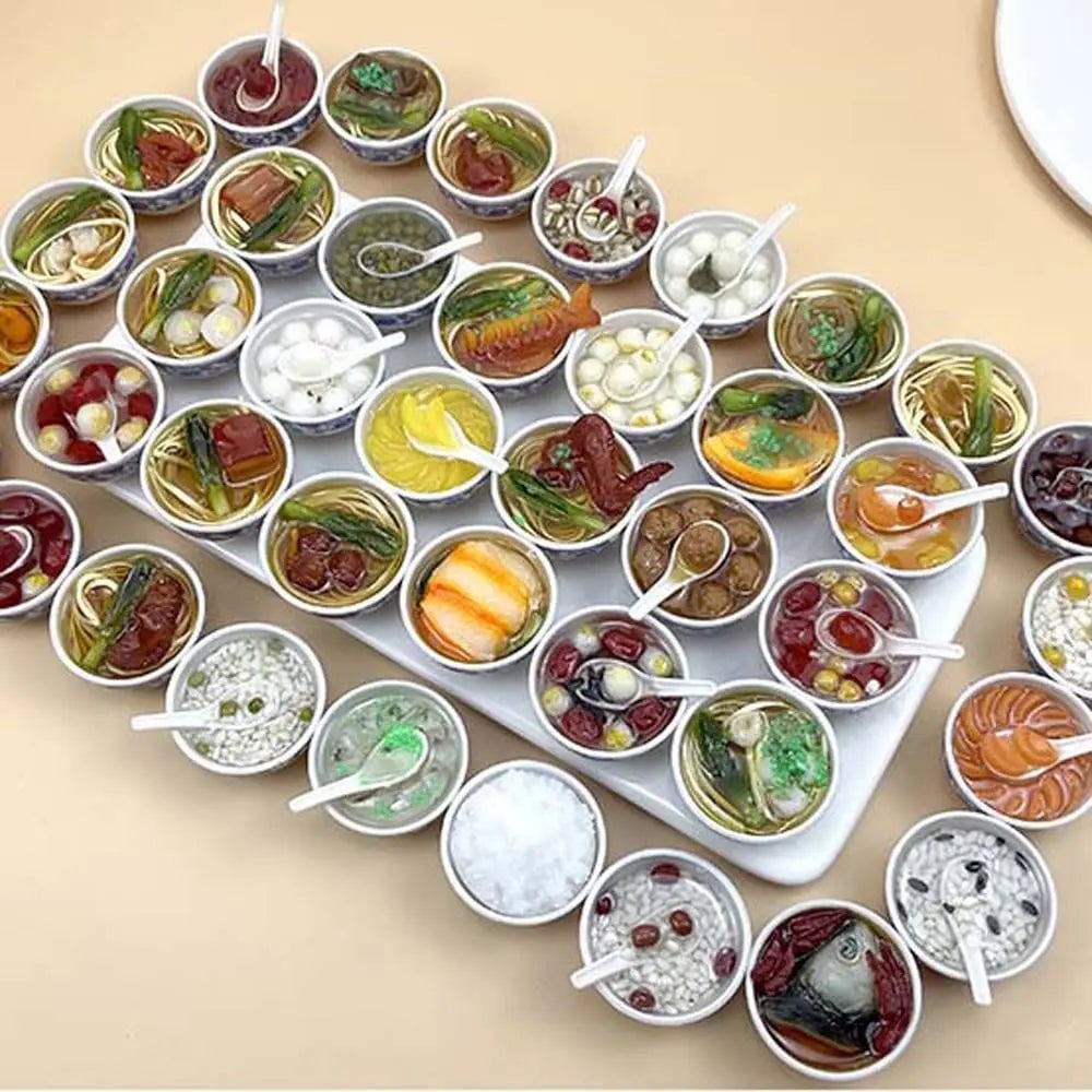 Miniature Kitchen Food Accessories Set for Dollhouse Crafts & Play