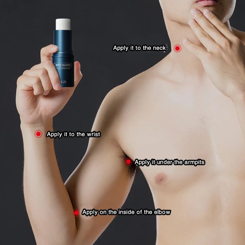 Fanzhen Solid Cologne Stick - Light Fresh Scent Portable Men's Fragrance