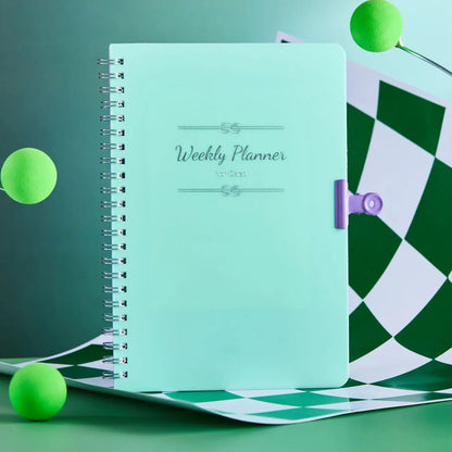 Daily Weekly Monthly Planner Notebook - Student Office Diary Journal