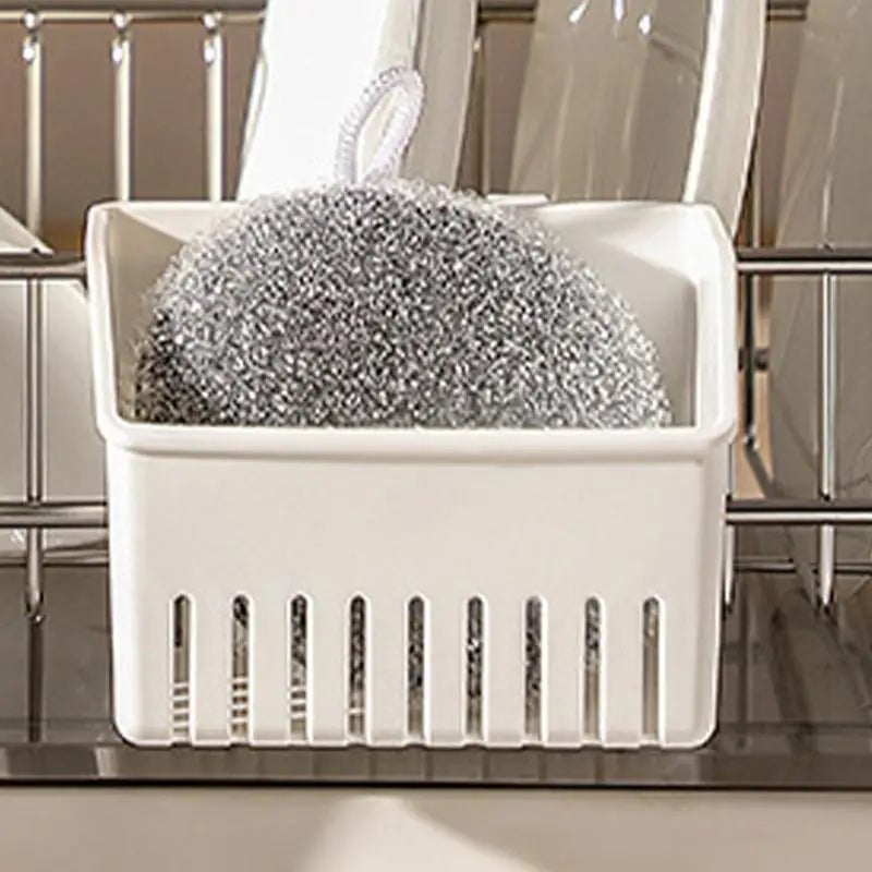Wall Mount Silverware Drying Basket - Plastic Kitchen Utensil Holder