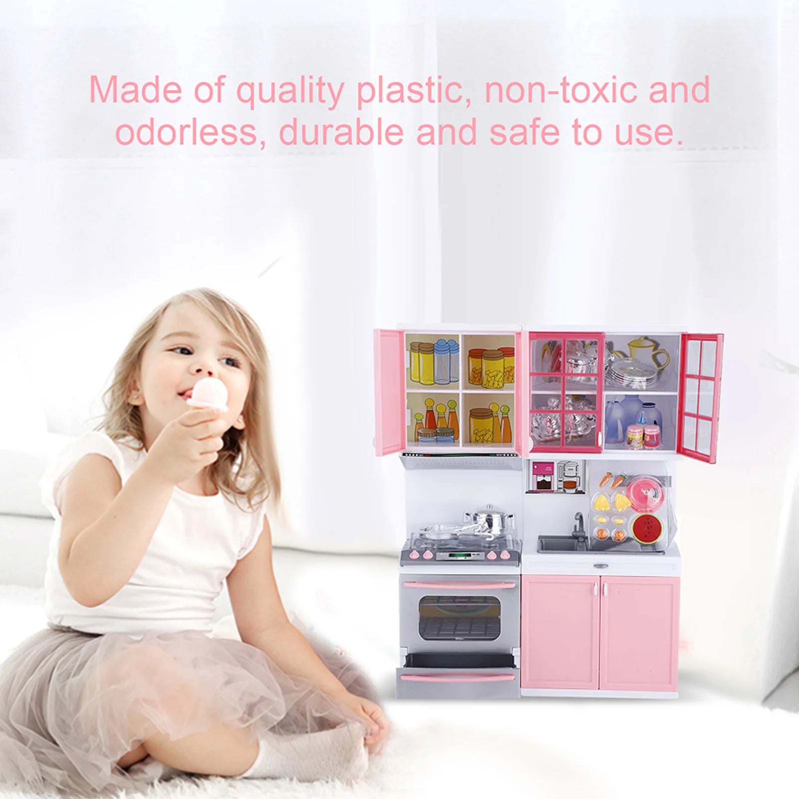 Mini Kitchen Pretend Play Set - Children's Kitchenware Role Play Toys