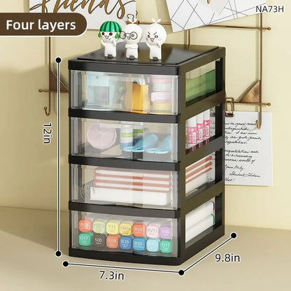 Clear Acrylic Drawer Organizer 2/3/4-Tier Storage Box Space-Saving