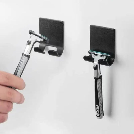 Stainless Steel Razor Holder Wall Mount Punch-Free Bathroom Storage